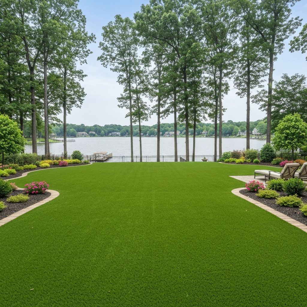 Professional artificial turf installation in Huntersville NC