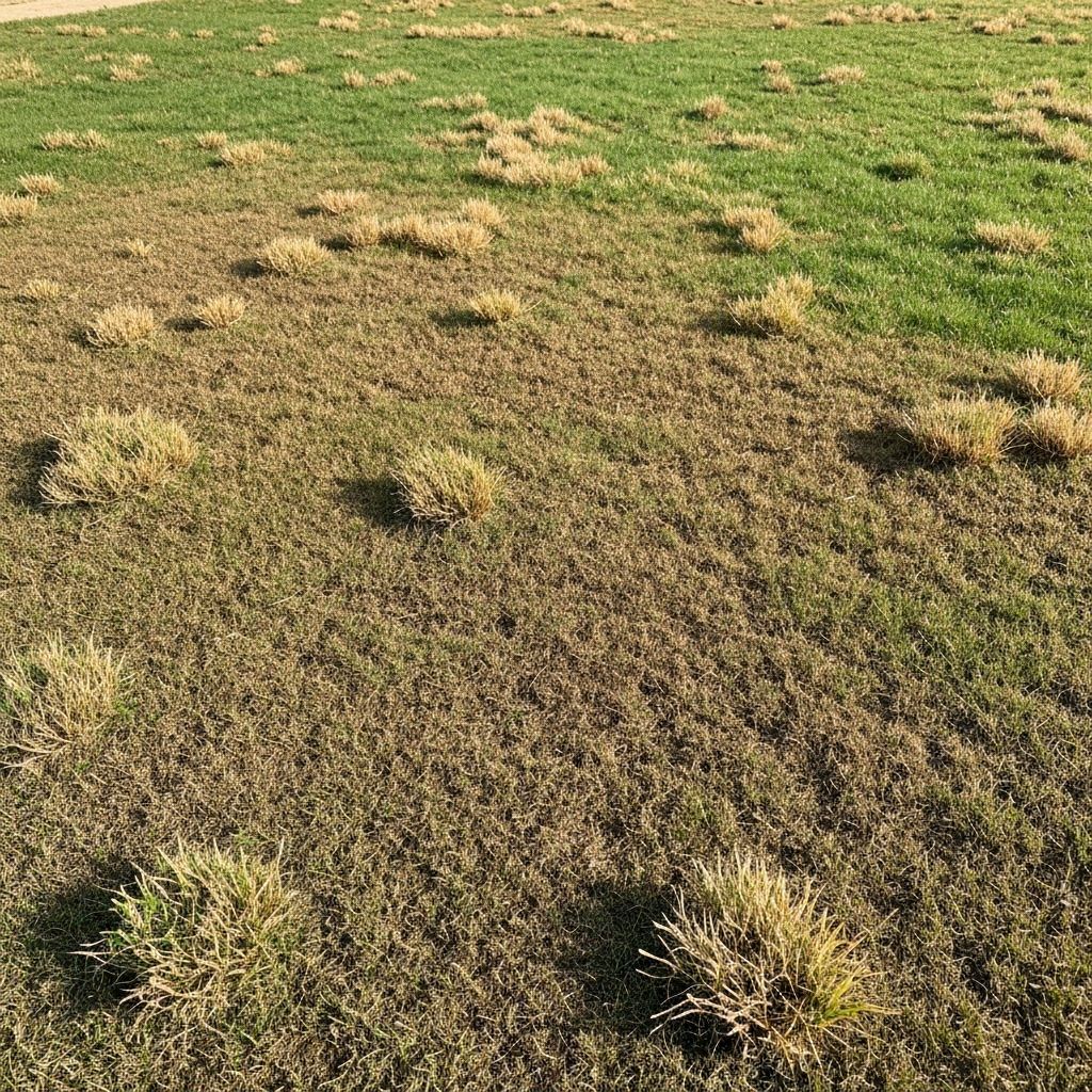 Before: Natural grass lawn in Concord